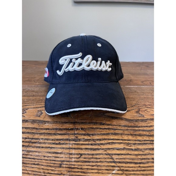 Titleist Accessories Titleist Golf Black Adjustable Hat Cap Ball